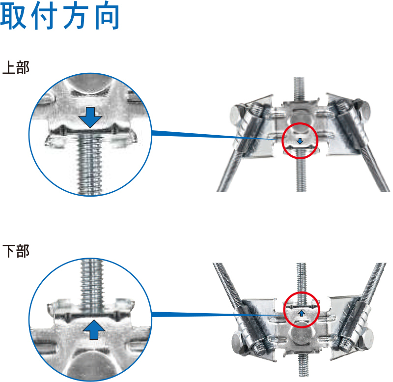 取付方向