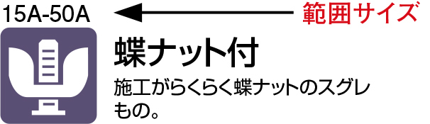 蝶ナット付