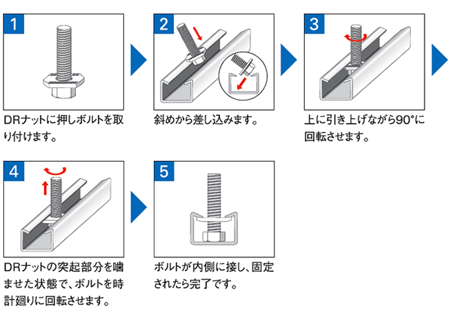 DRナット取付手順